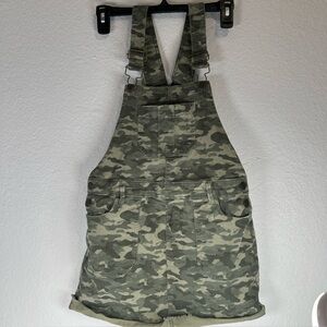 So Camouflage overalls skirt mini women’s Jr 14 adjustable straps